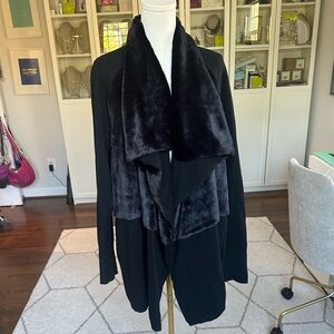 Banana Republic Heritage Label Teddy Faux Fur Cardigan EUC